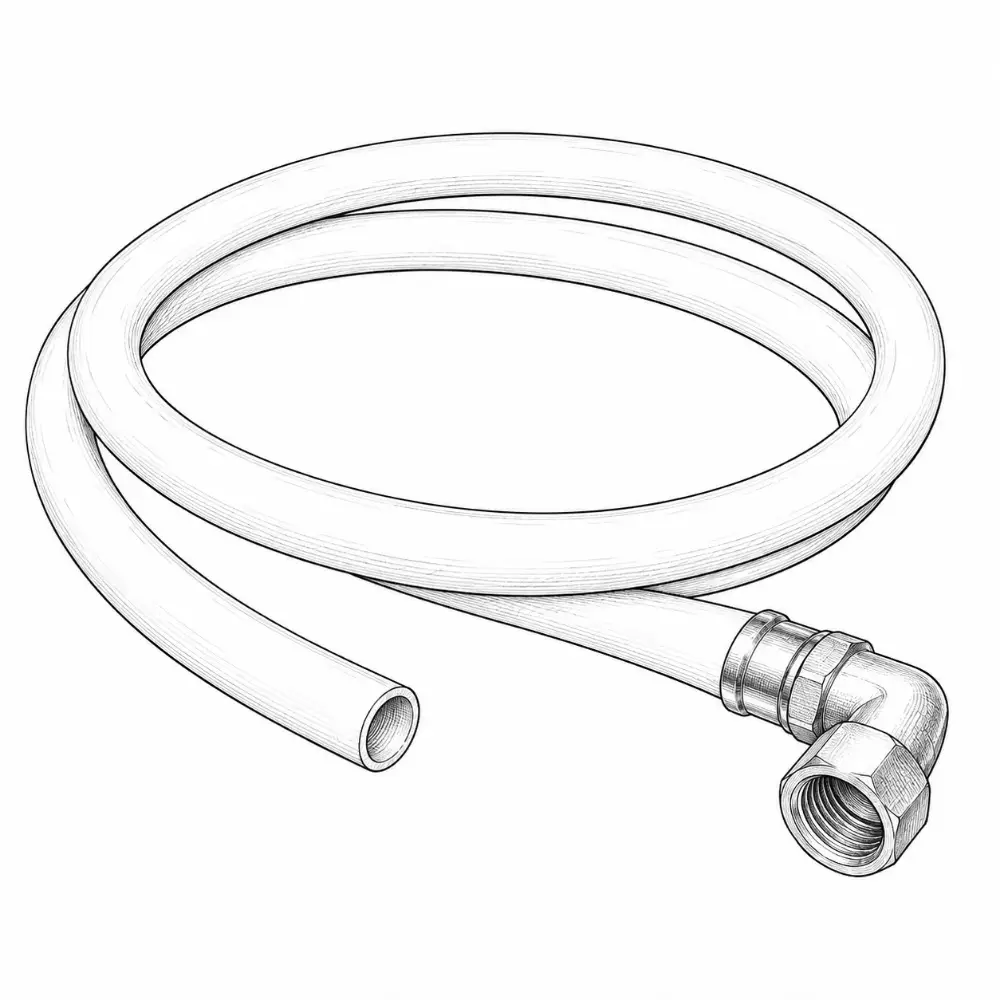 Coiled PEX tubing