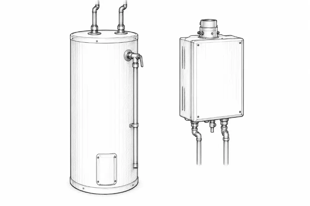Tank and tankless heater