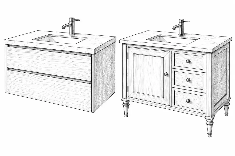Floating and furniture vanities