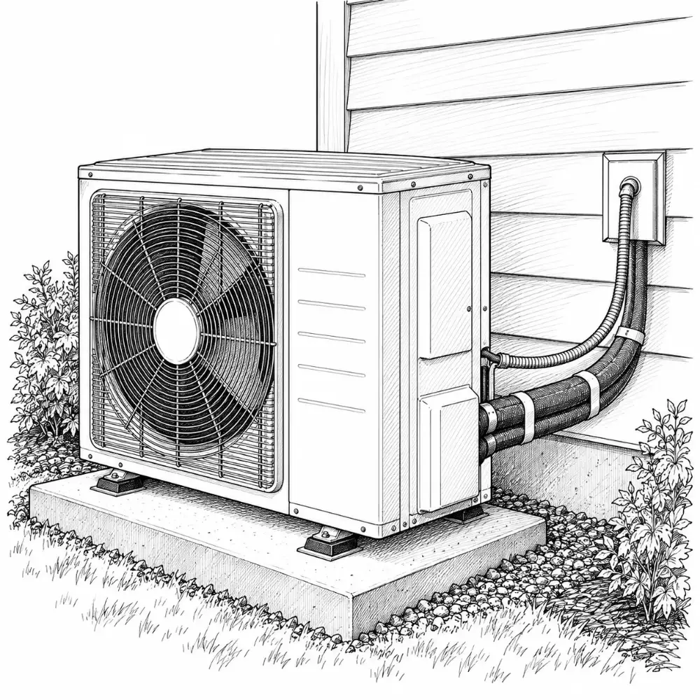 Outdoor heat pump unit