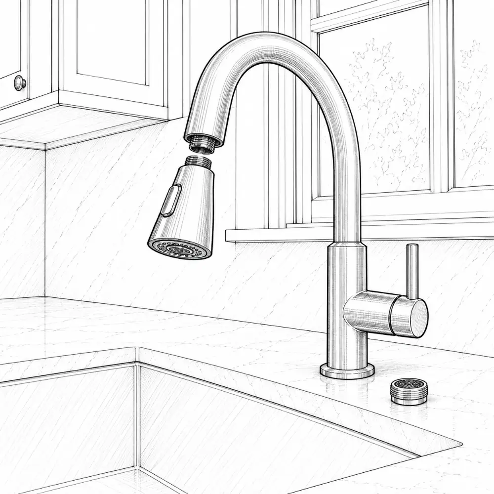 Drawing: Faucets