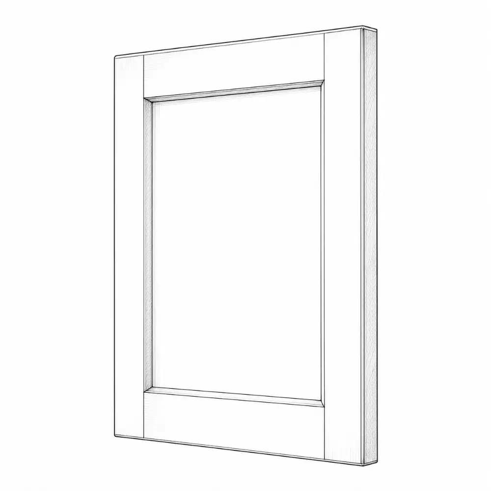 Painted shaker door