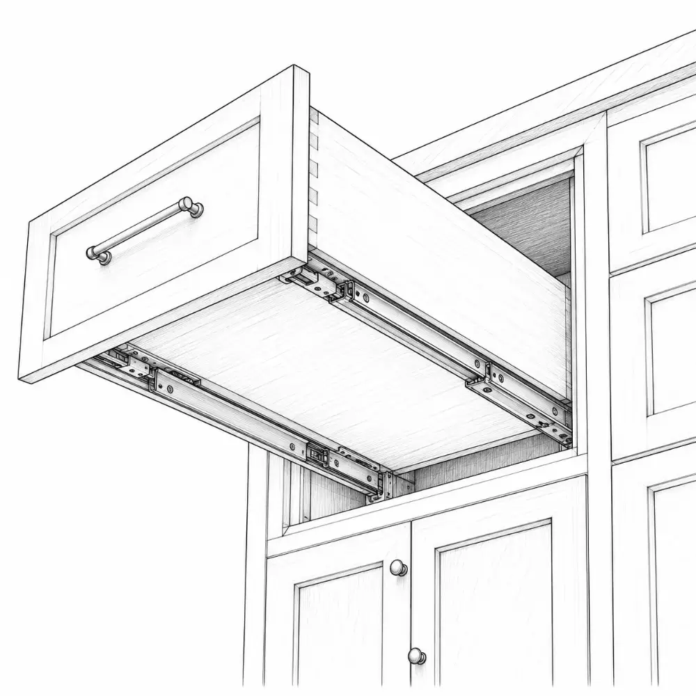 Undermount drawer slide