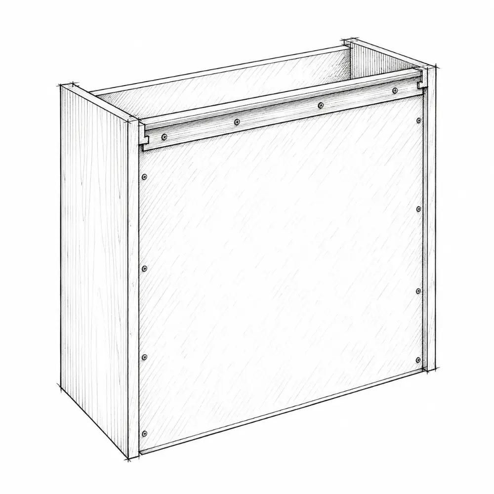 Drawing: Back panel
