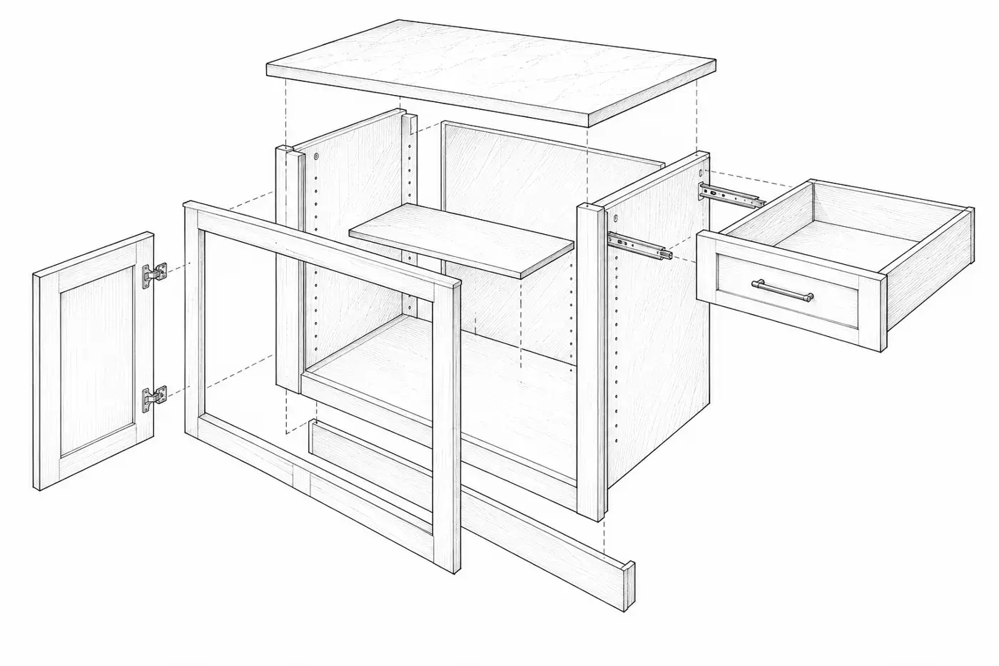 Drawing: inside (kitchen)