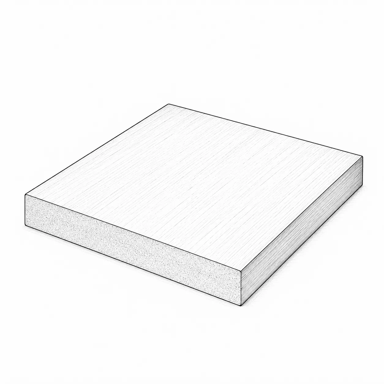 Uniform fiber edge
