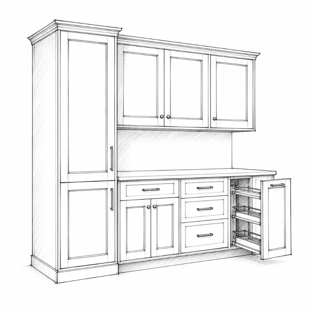 Drawing: Cabinets