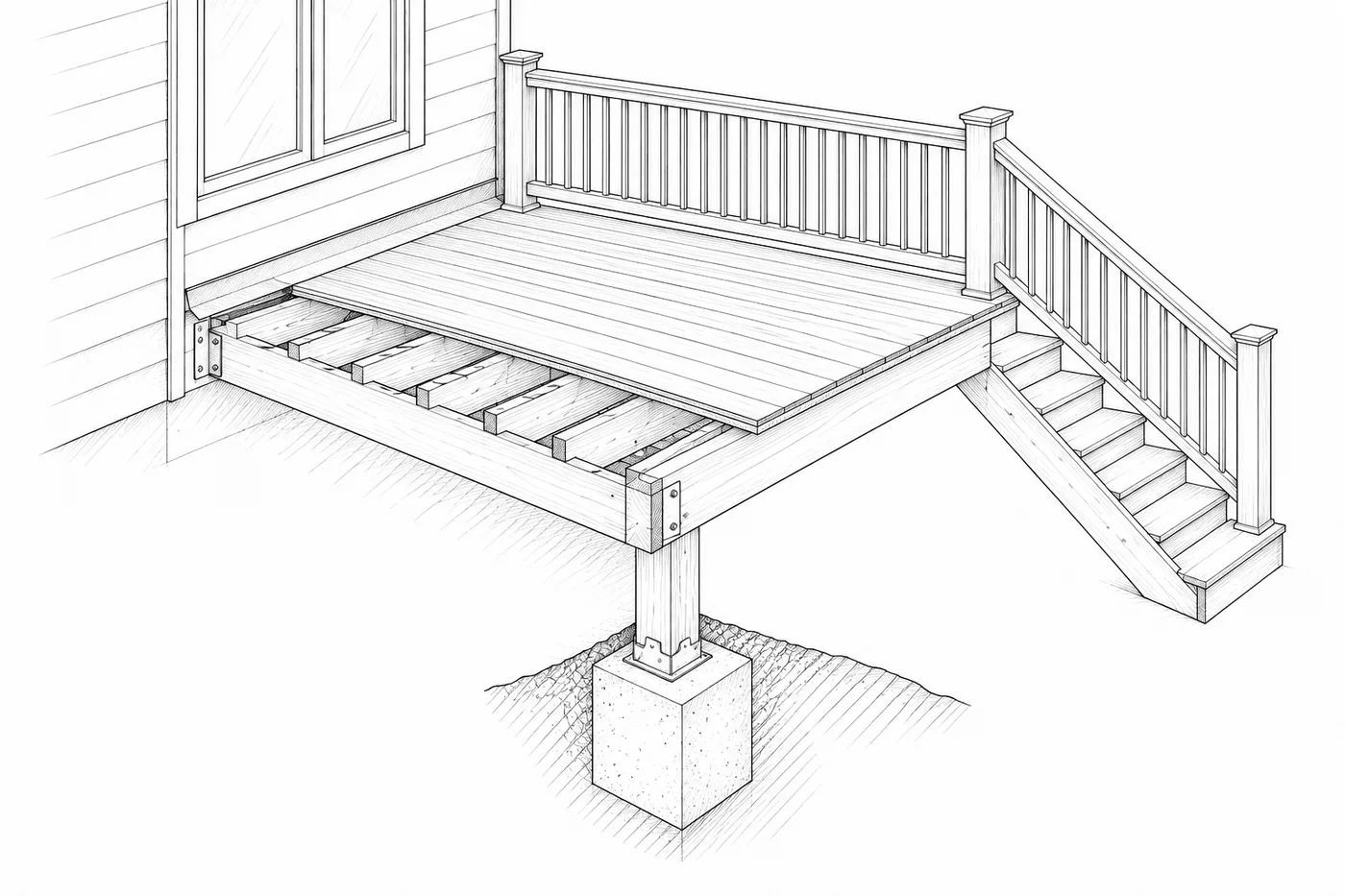 Drawing: porch