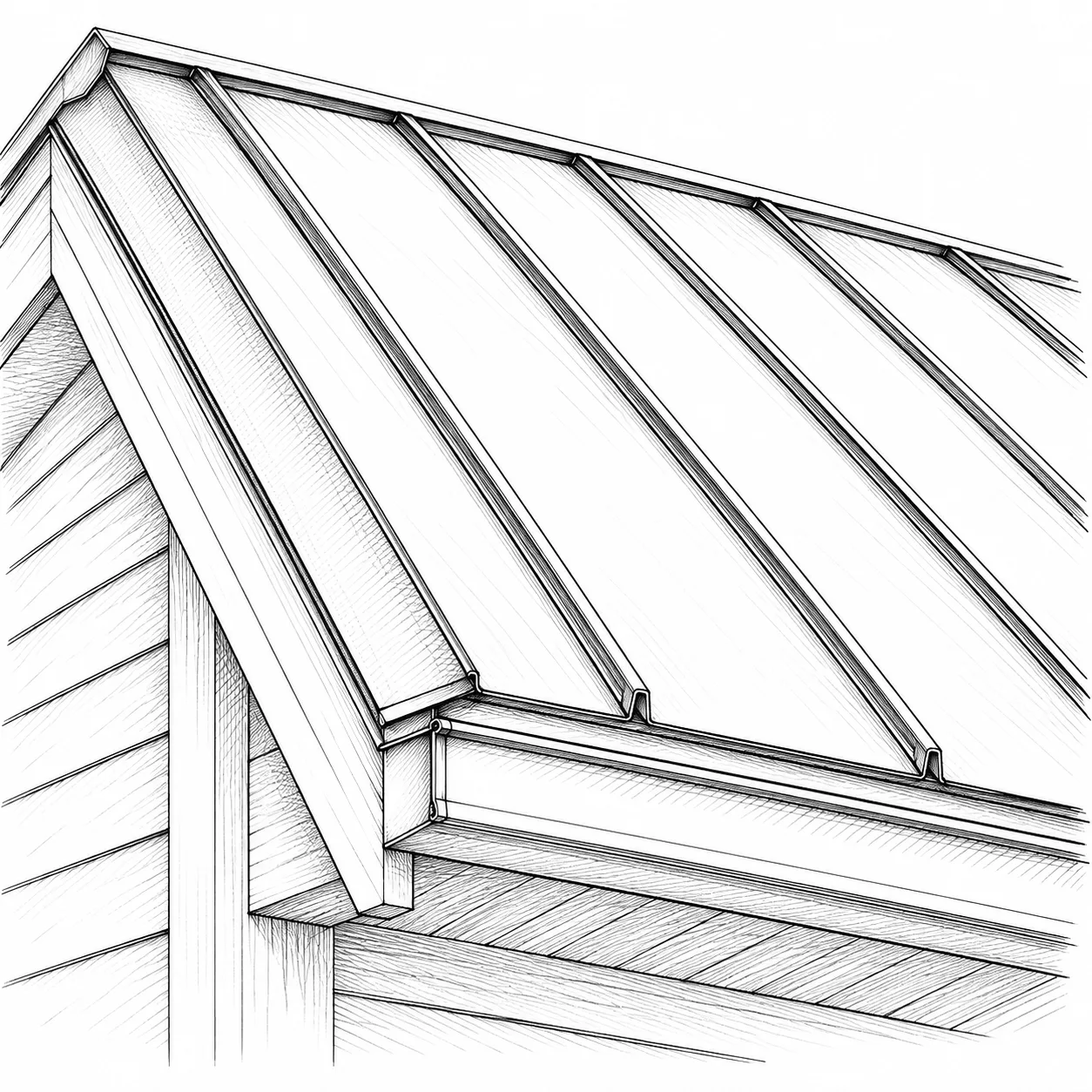 Standing seam panels