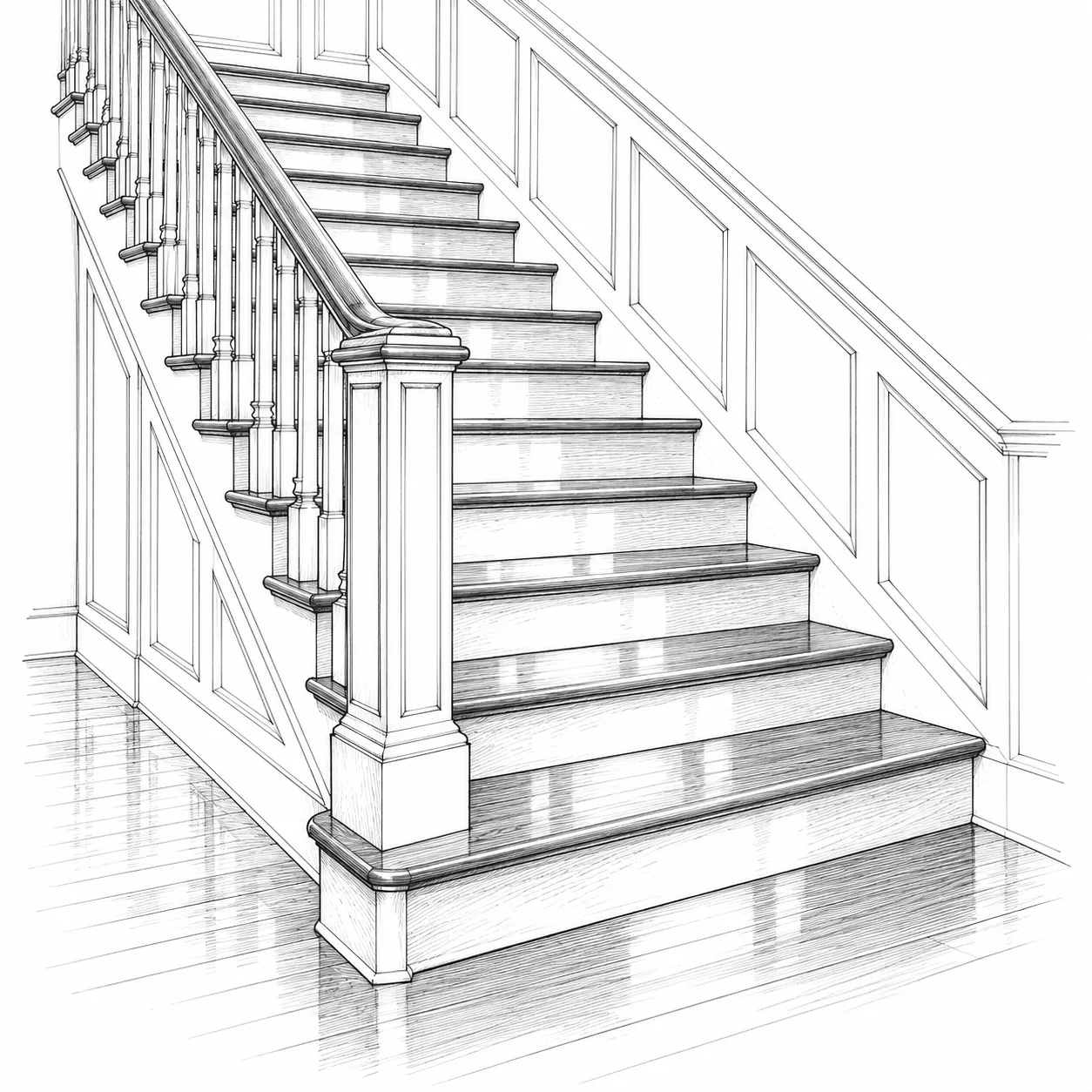 Polished treads