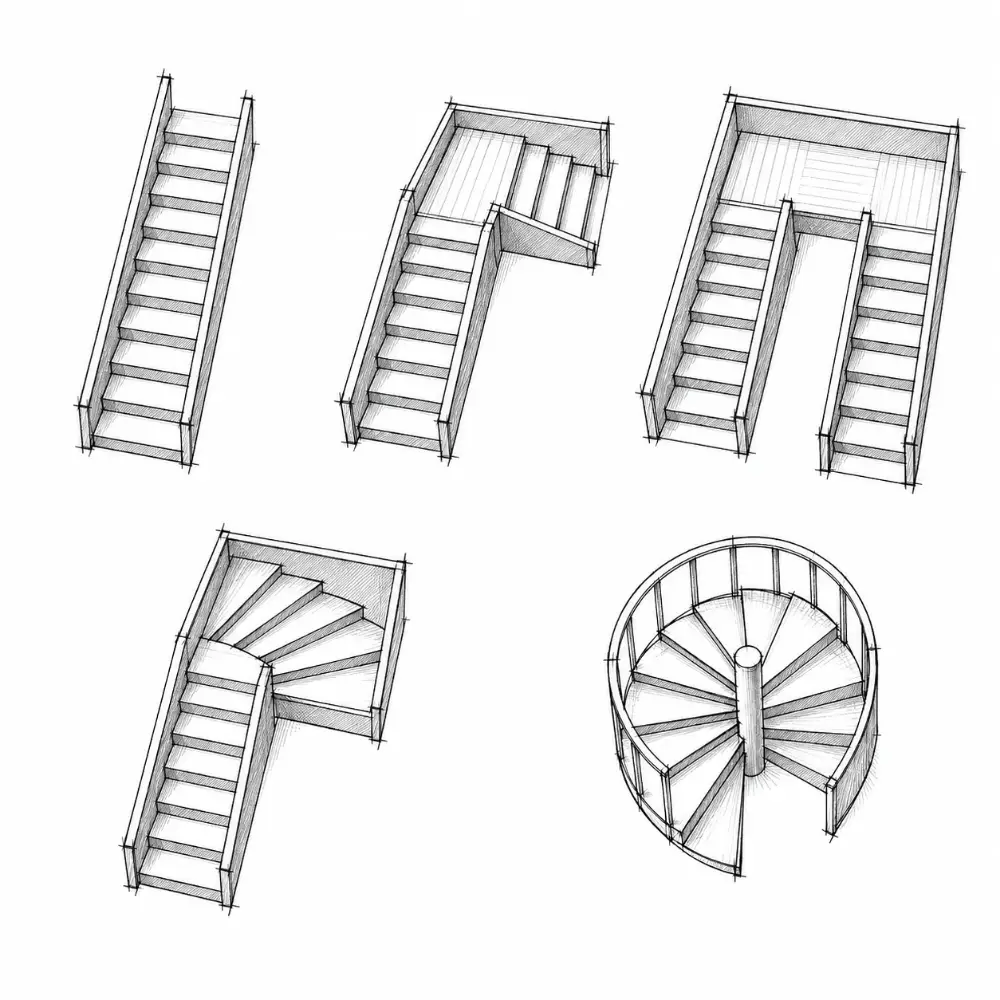 Drawing: types (stairs)