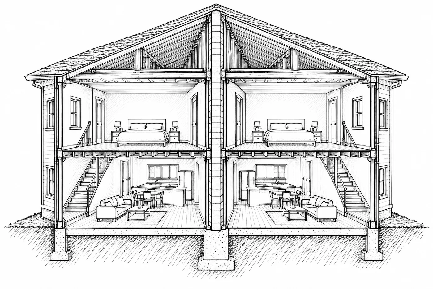 Duplex section